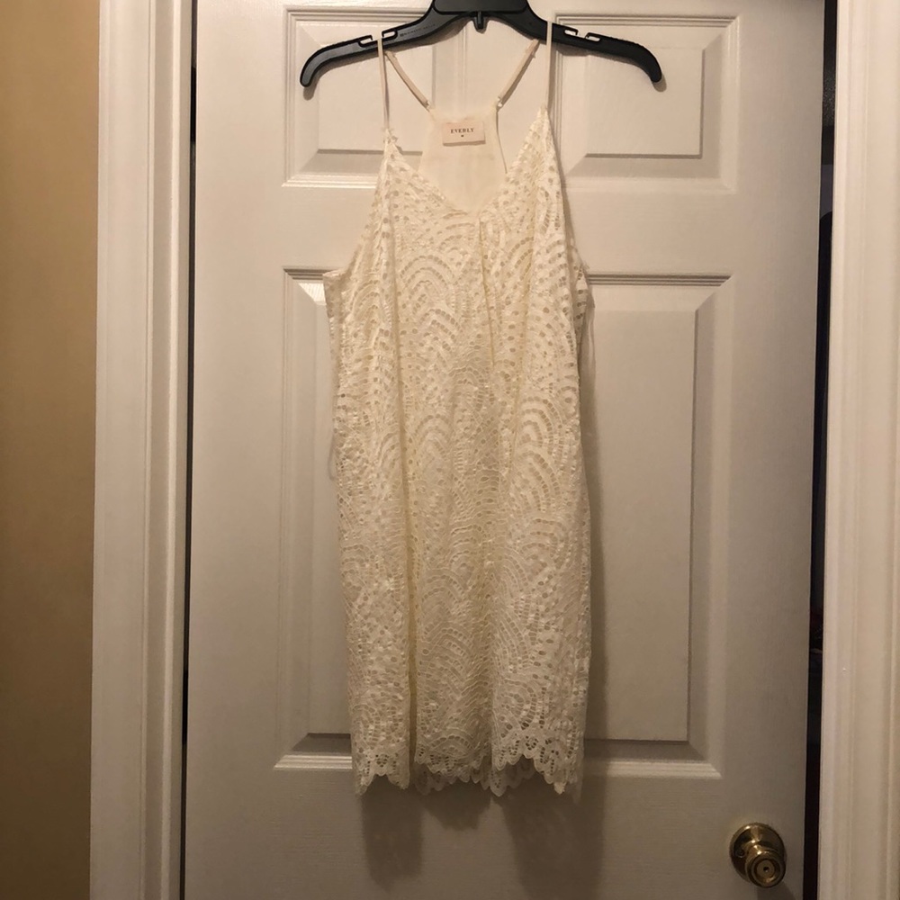 Cream dress by everly